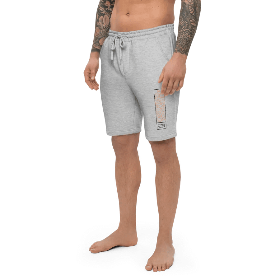 Didjax Gaming Men's Fleece Shorts White/Grey - Independent Trading Co. product image (2)