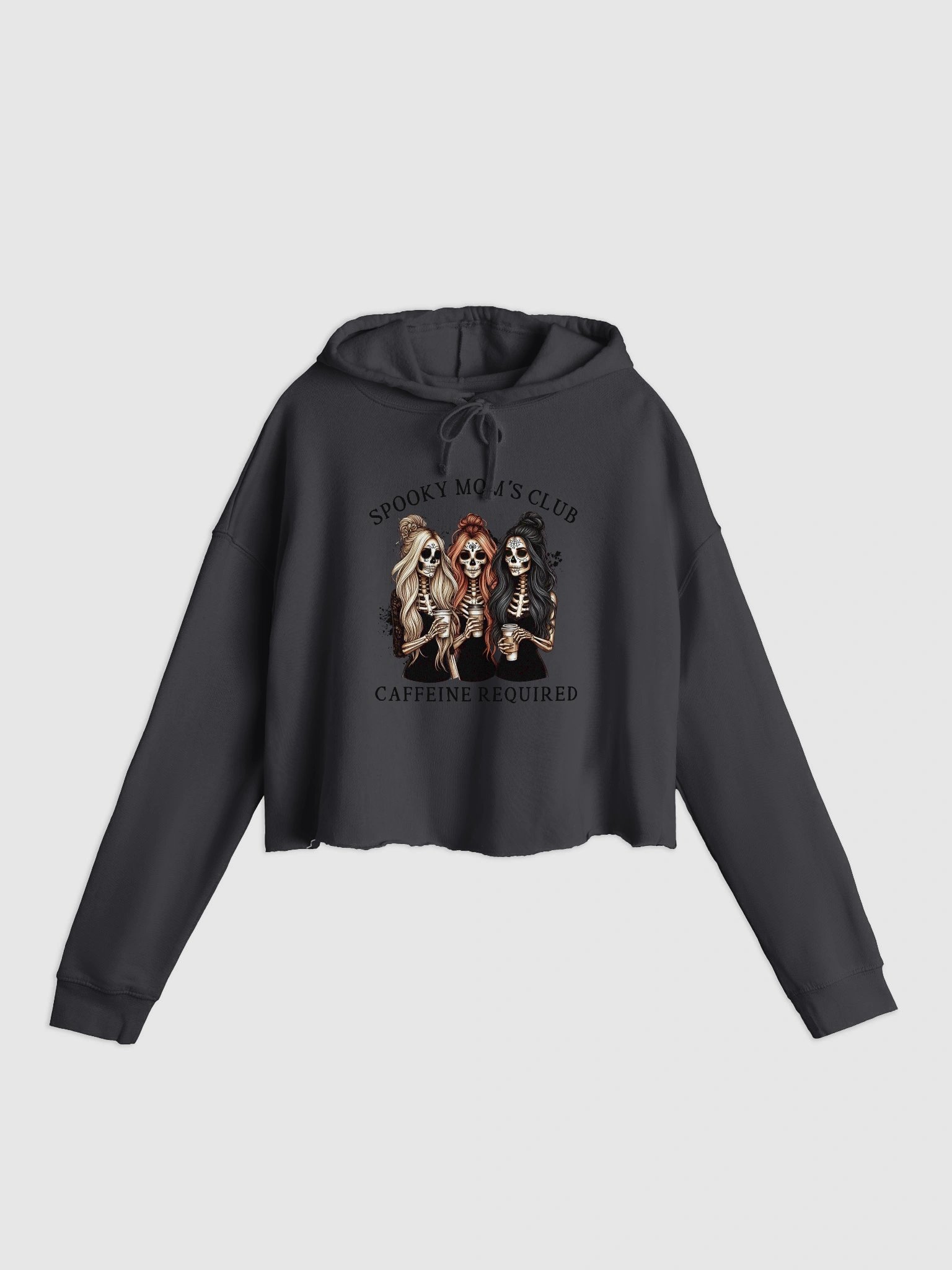 Skeleton Sisters Cropped Hoodie product image (1)