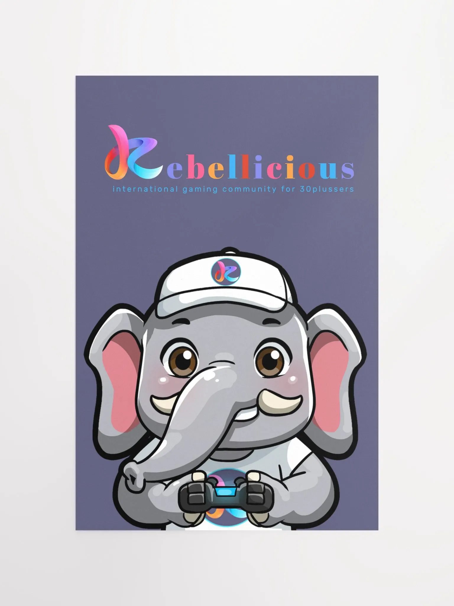 Rebellicious Gamer Rebelphant Poster product image (4)