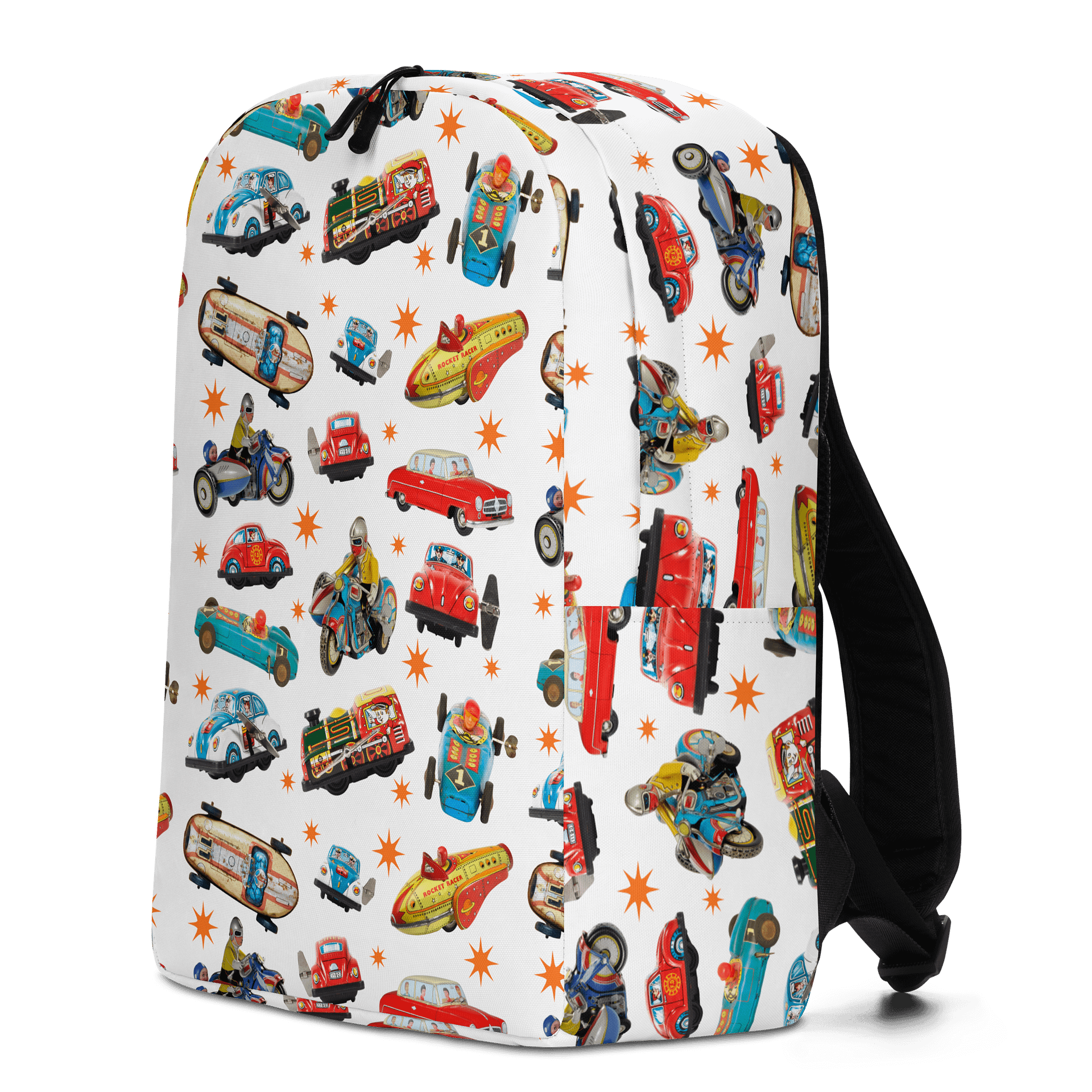 Vintage Toy Vehicles All-Over Print Backpack product image (2)