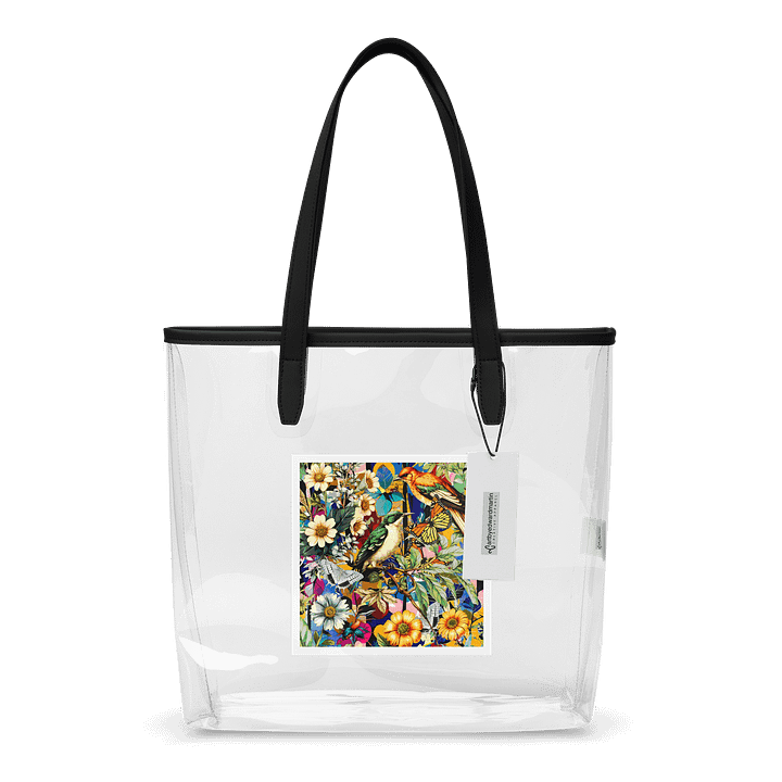 Floral Symphony Clear Tote Bag product image (1)
