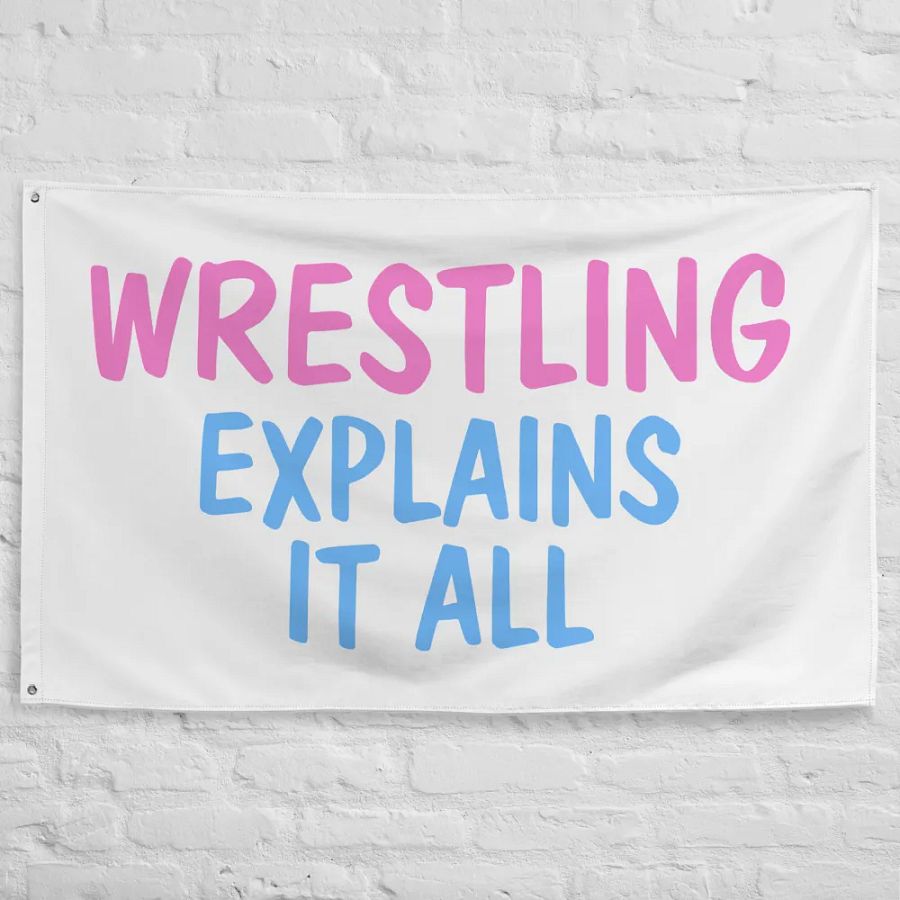 Wrestling Explains It All (Flag) product image (1)