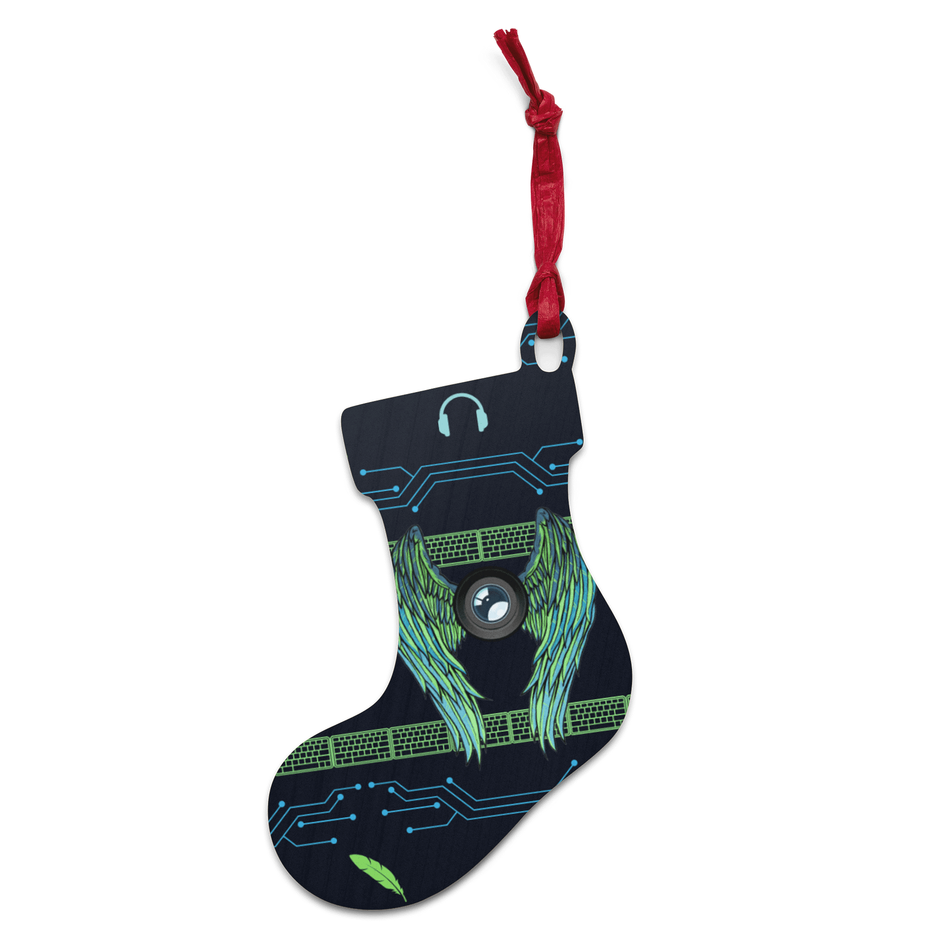 Techyries Stocking Wooden Ornament product image (1)