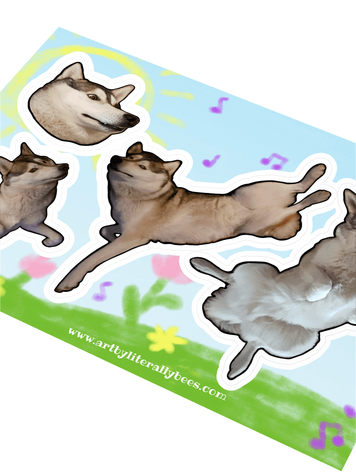 Doggo dance sticker sheet product image (2)