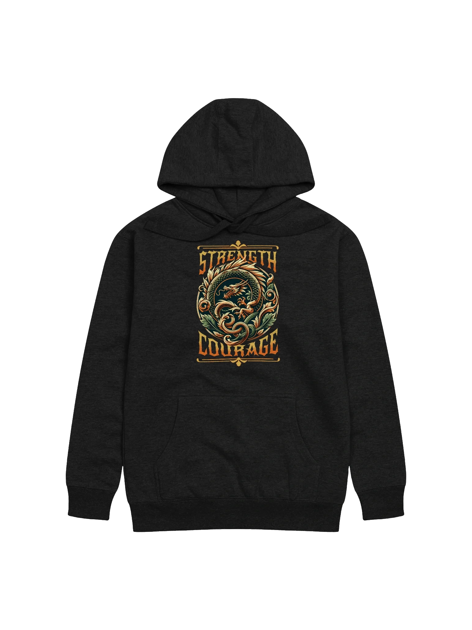 Strength Courage Dragon Hoodie: Stylish and Comfortable product image (1)