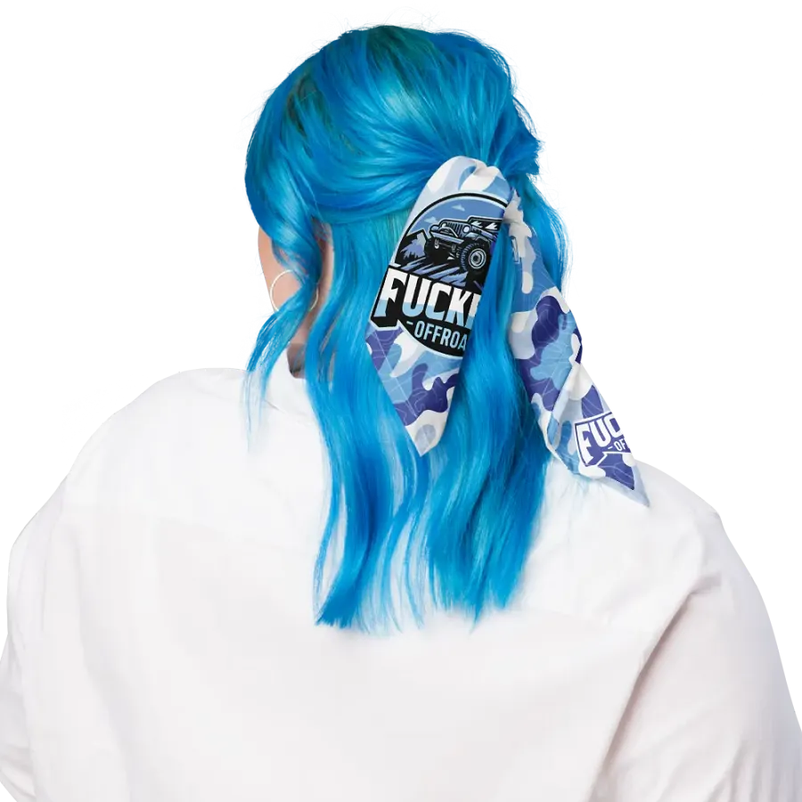 Fuckery Offroad Camo Topo Bandana - Blue product image (4)