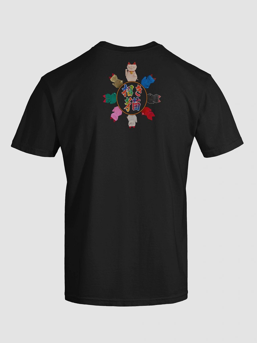 Colorful Origami Beckoning Cats Clock T-Shirt product image (6)