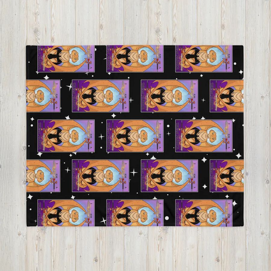 Day of the Dragon Tarot Card Throw Blanket product image (16)