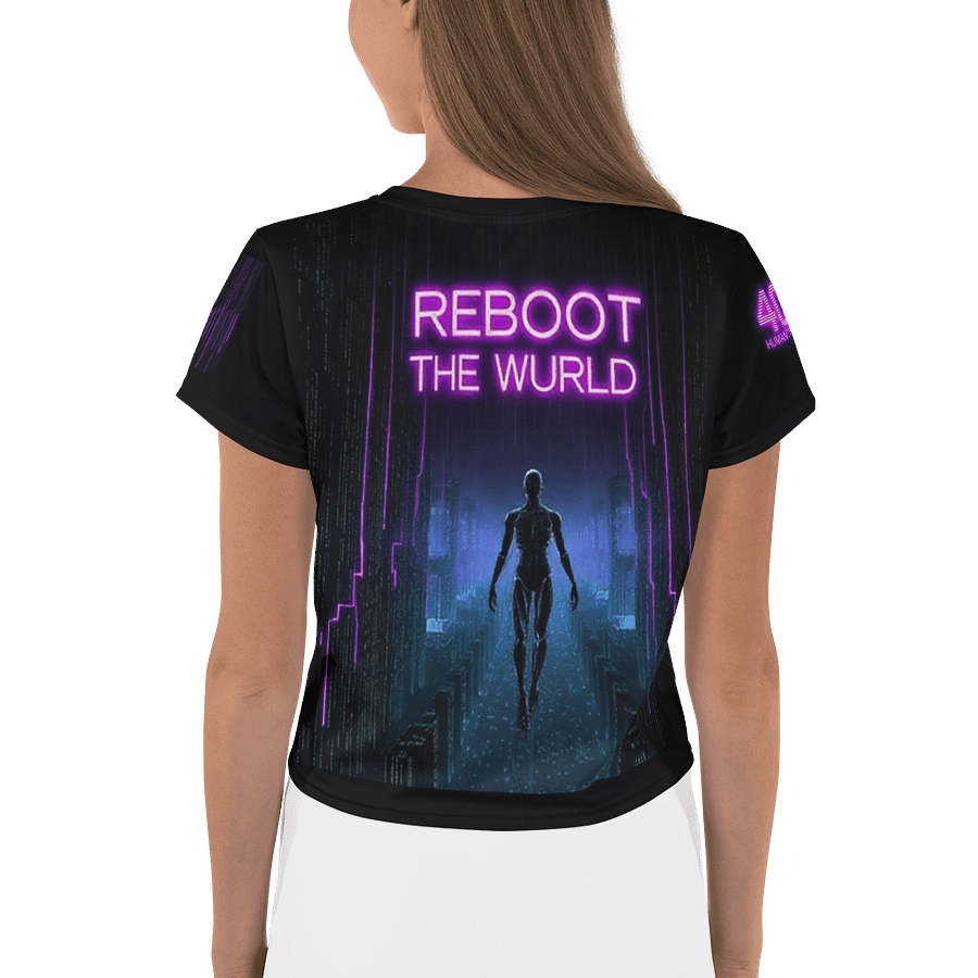 Delete Humanity Crop Graphic Tee 2 product image (2)
