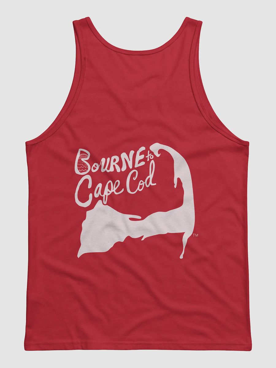 Cape Classic Tank | BRN.2C.C.™ | Men’s Jersey Tank Top | BOURNE to Flex™ | White Logos product image (3)