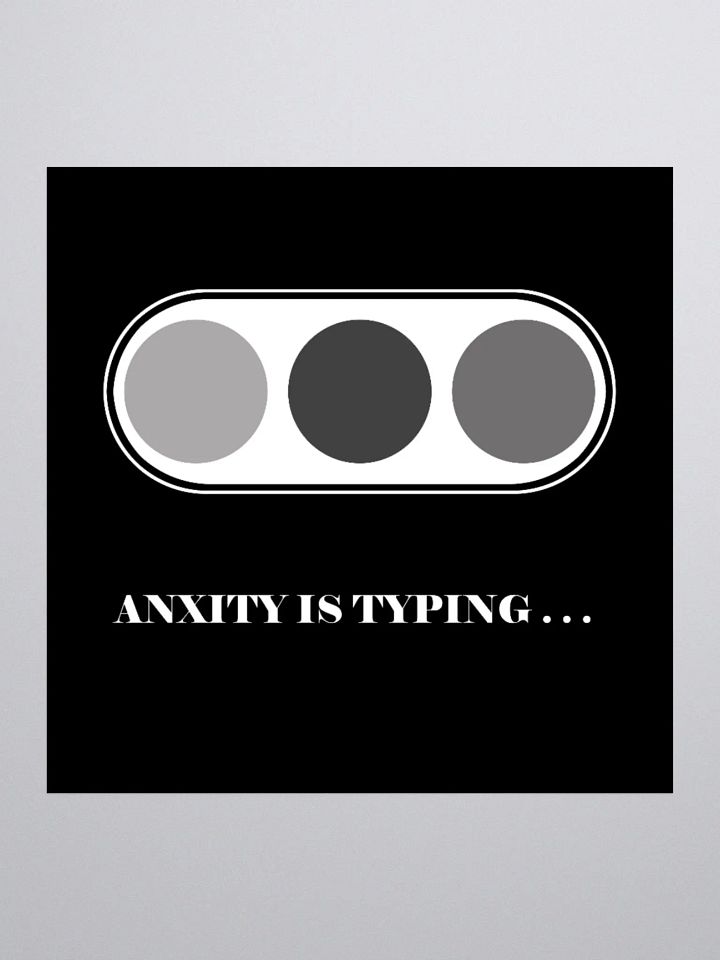 Anxiety is typing sticker product image (1)