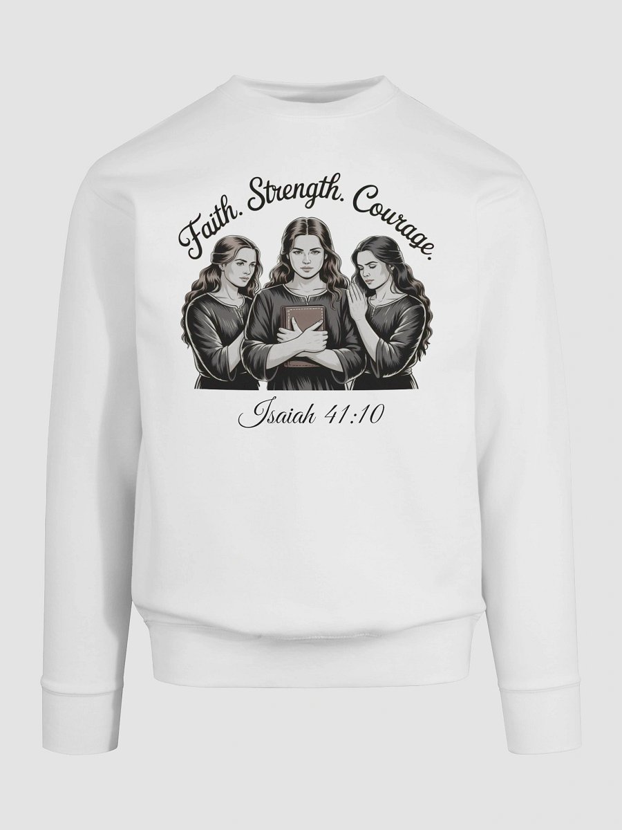 Faith Strength Courage Christian Women's Heritage Sweatshirt product image (6)