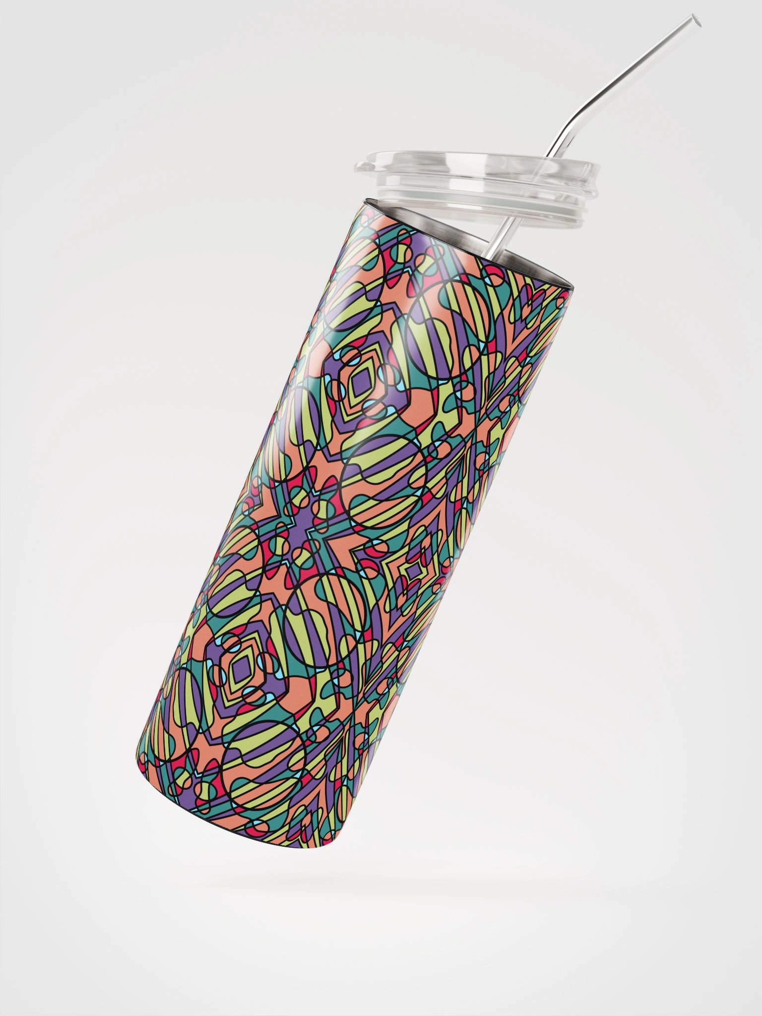 Vintage Circus Pop Art – Stainless Steel Tumbler product image (2)