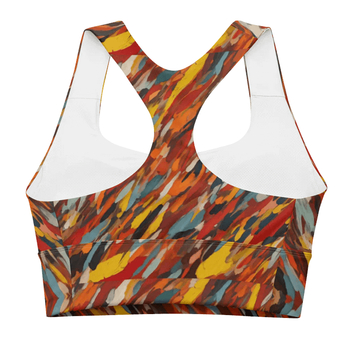 Kaleidoscopic Symmetry Longline Sports Bra product image (2)
