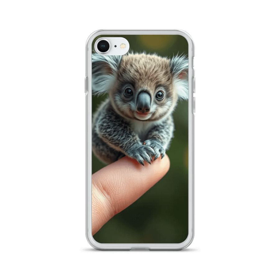 Koala Cutie Clear iPhone Case product image (24)