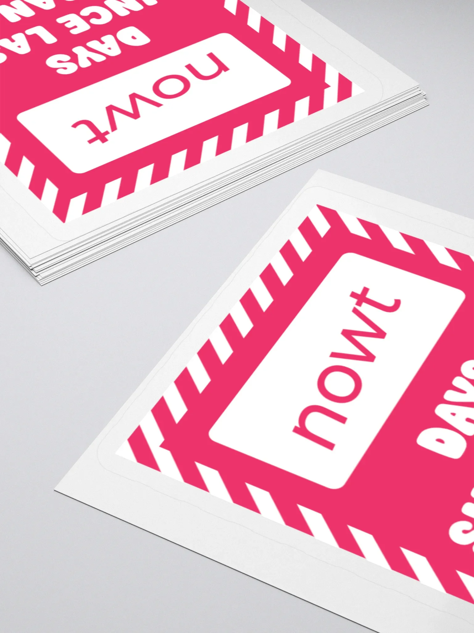 The Stickers: "NOWT Days Since Last Ban" product image (4)