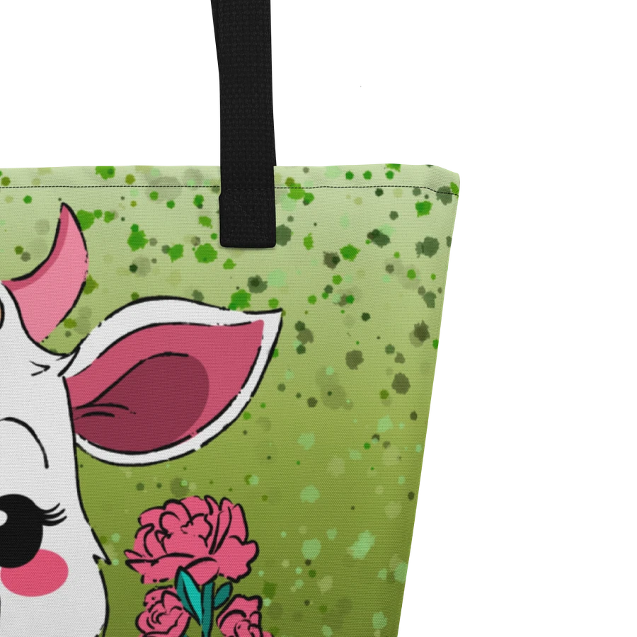 Coffee Break Cow Large Tote Bag with Pocket product image (3)