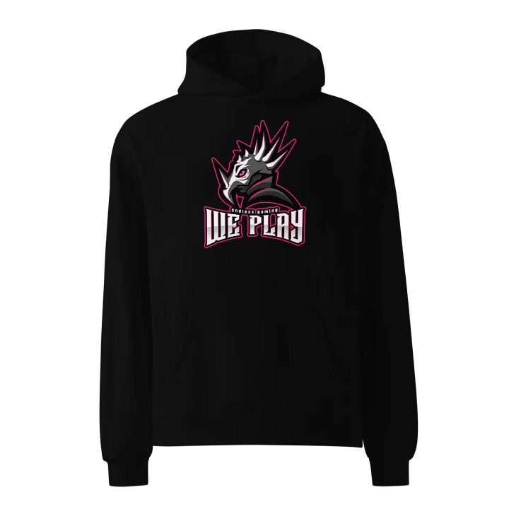 weplay hoodie pink logo product image (1)