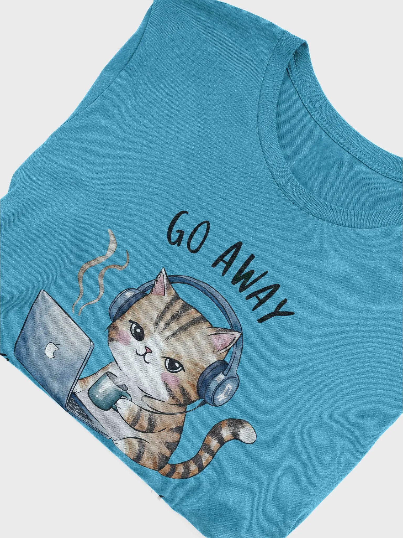 I'm Introverting - Introvert Funny Coffee Cat T-Shirt product image (3)