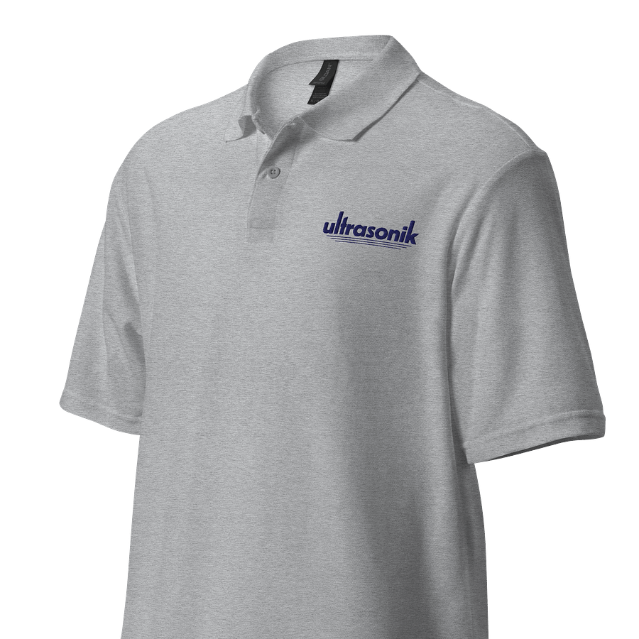 ultrasonik Logo Unisex Polo (White or Sport Grey) product image (3)