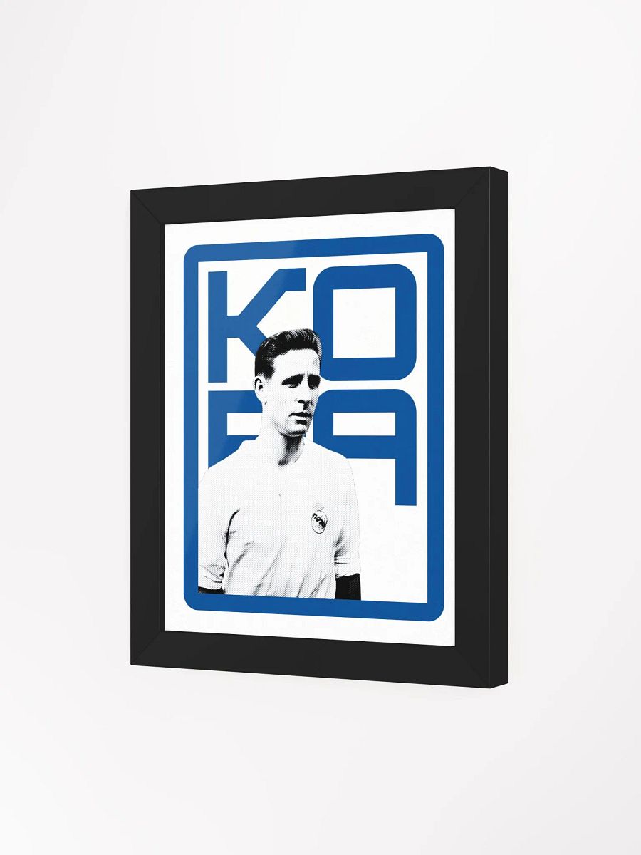 Raymond Kopa BW Real Madrid Name Art Framed Print product image (4)