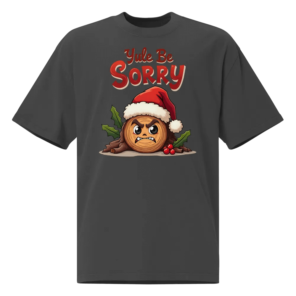 Angry Yule Log Oversized Tee product image (1)