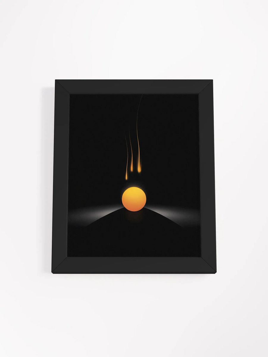 Falling Stars Framed Print | Minimalist Night Sky Wall Art product image (1)