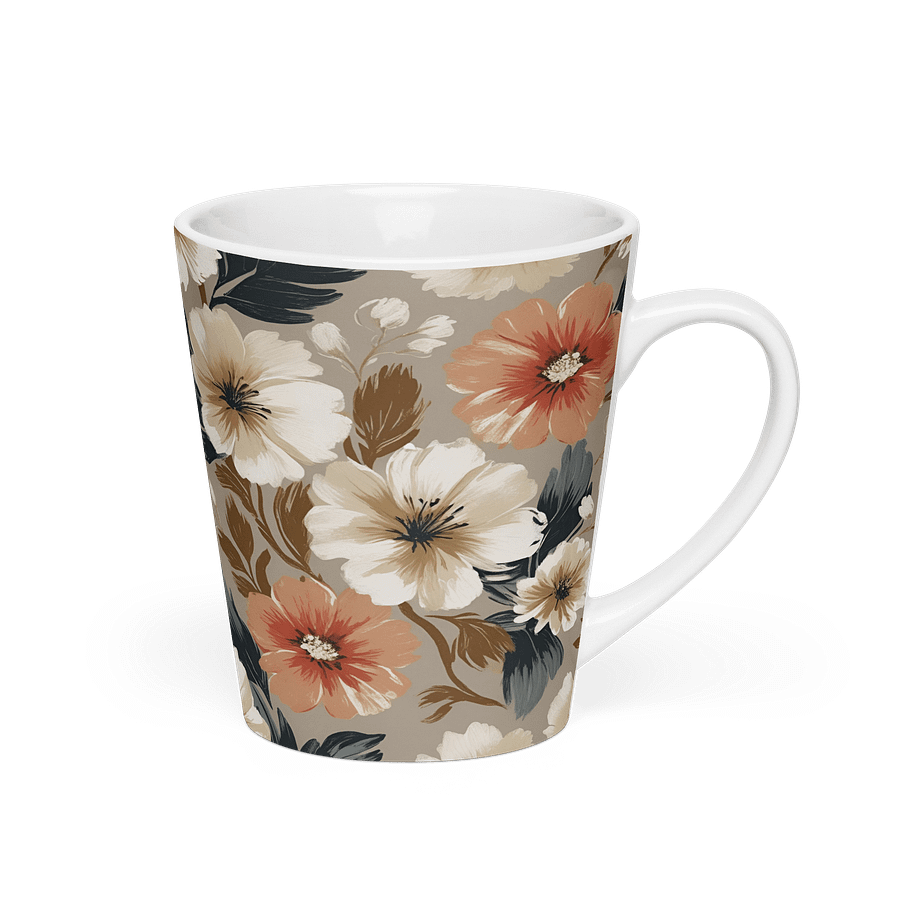 Blossom Brew: Floral Latte Mug product image (2)