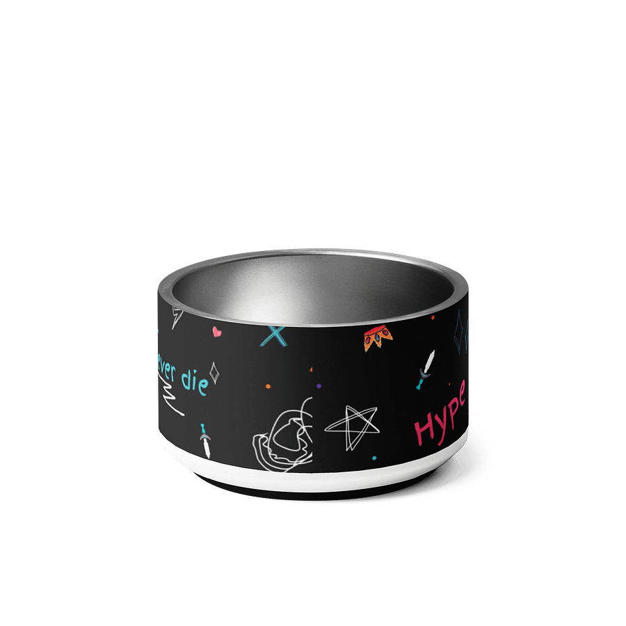 Doodle Pattern Stainless Steel Pet Bowl product image (3)