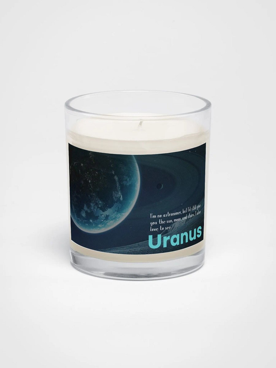 "I'm no astronomer, but I'd still give you the sun, moon, and stars. I also love to see Uranus." Candle product image (1)