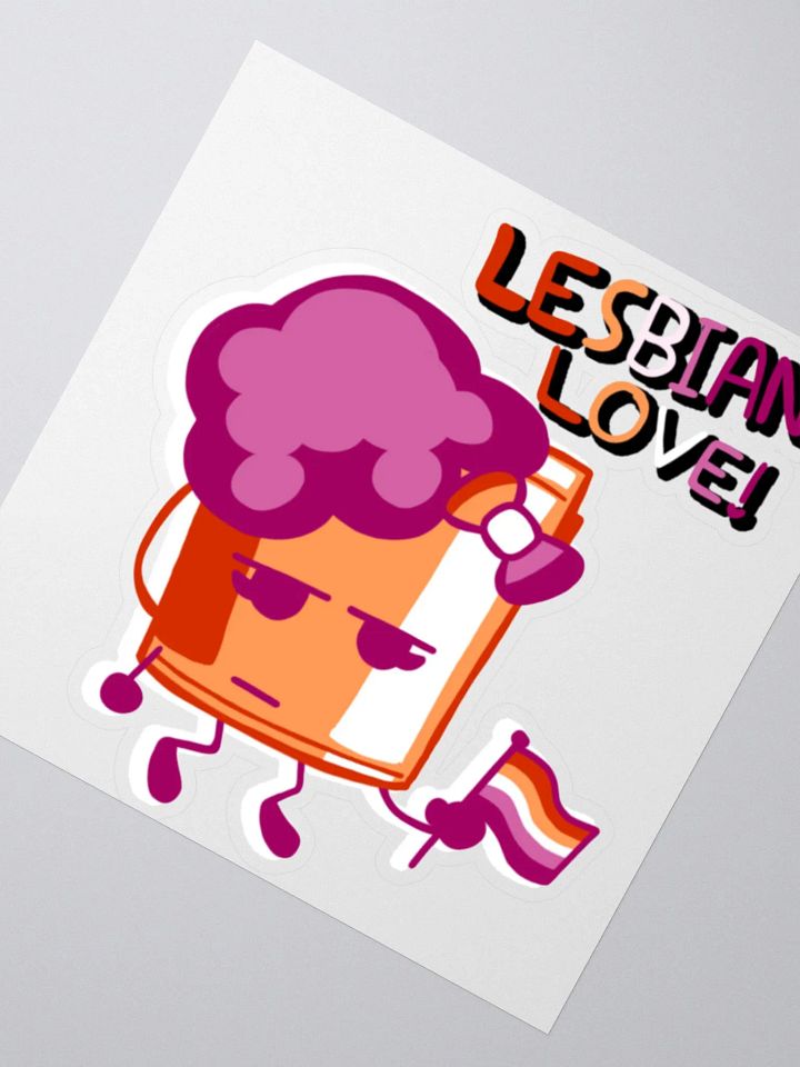Paint Bucket Lesbian Love Sticker product image (4)
