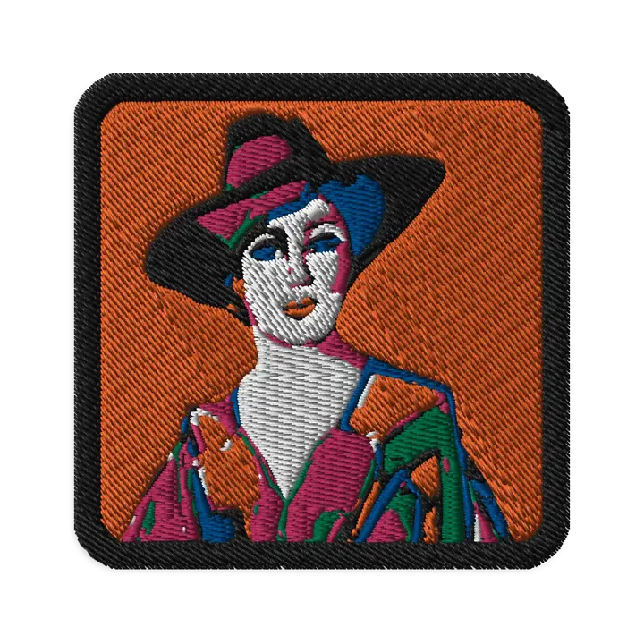 Donna with Hat Embroidered Patches product image (1)