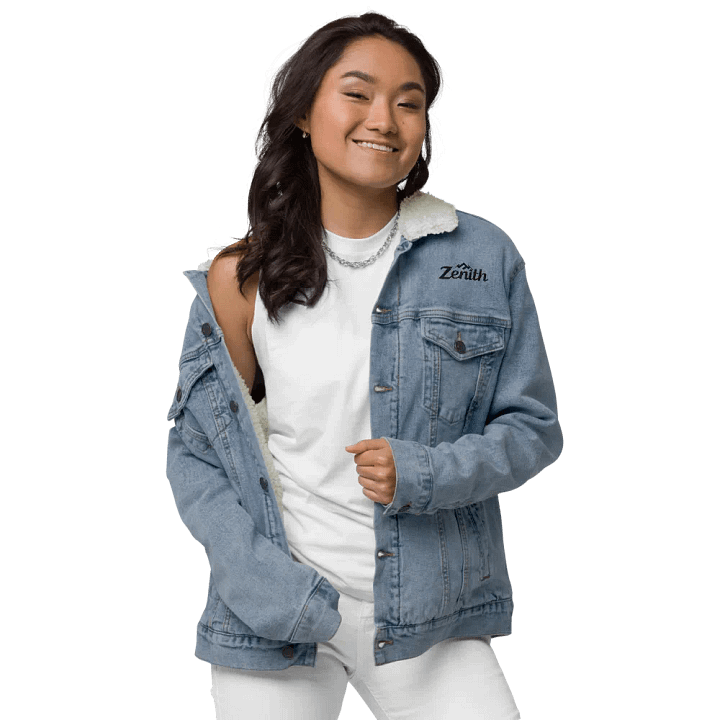 Zenith Midnight Mystery Unisex Sherpa Denim Jacket product image (1)