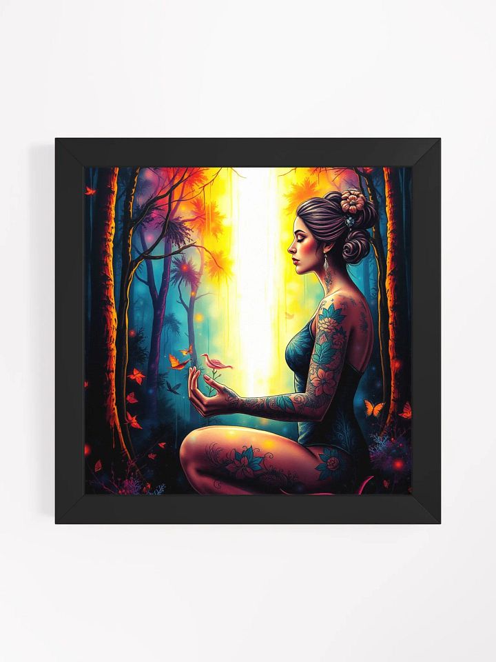 Vibrant Ayous Wood Framed Art Print product image (3)