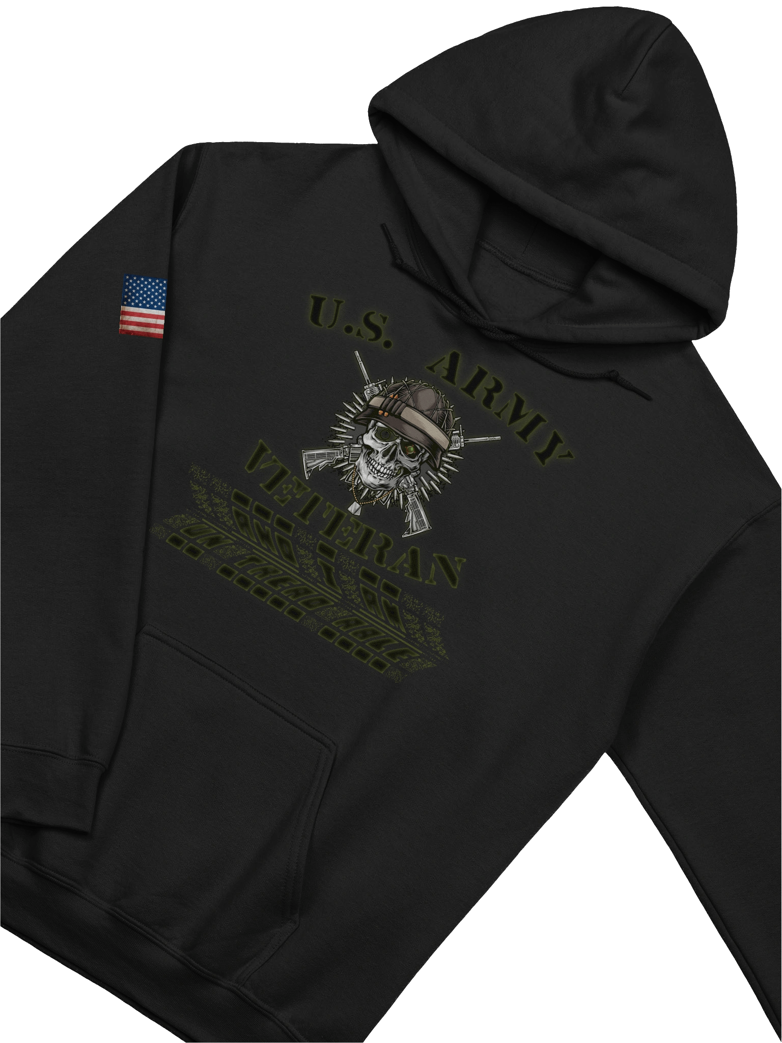 O.D. Green Mafia Gear (Untread Able) Army Hoodie product image (23)