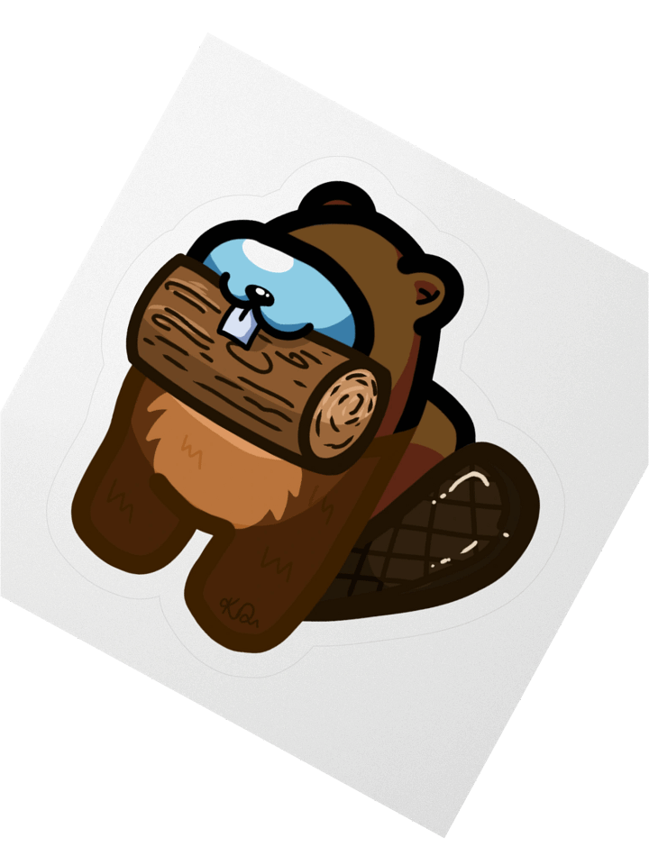 Beaver Bean Body Sticker product image (5)