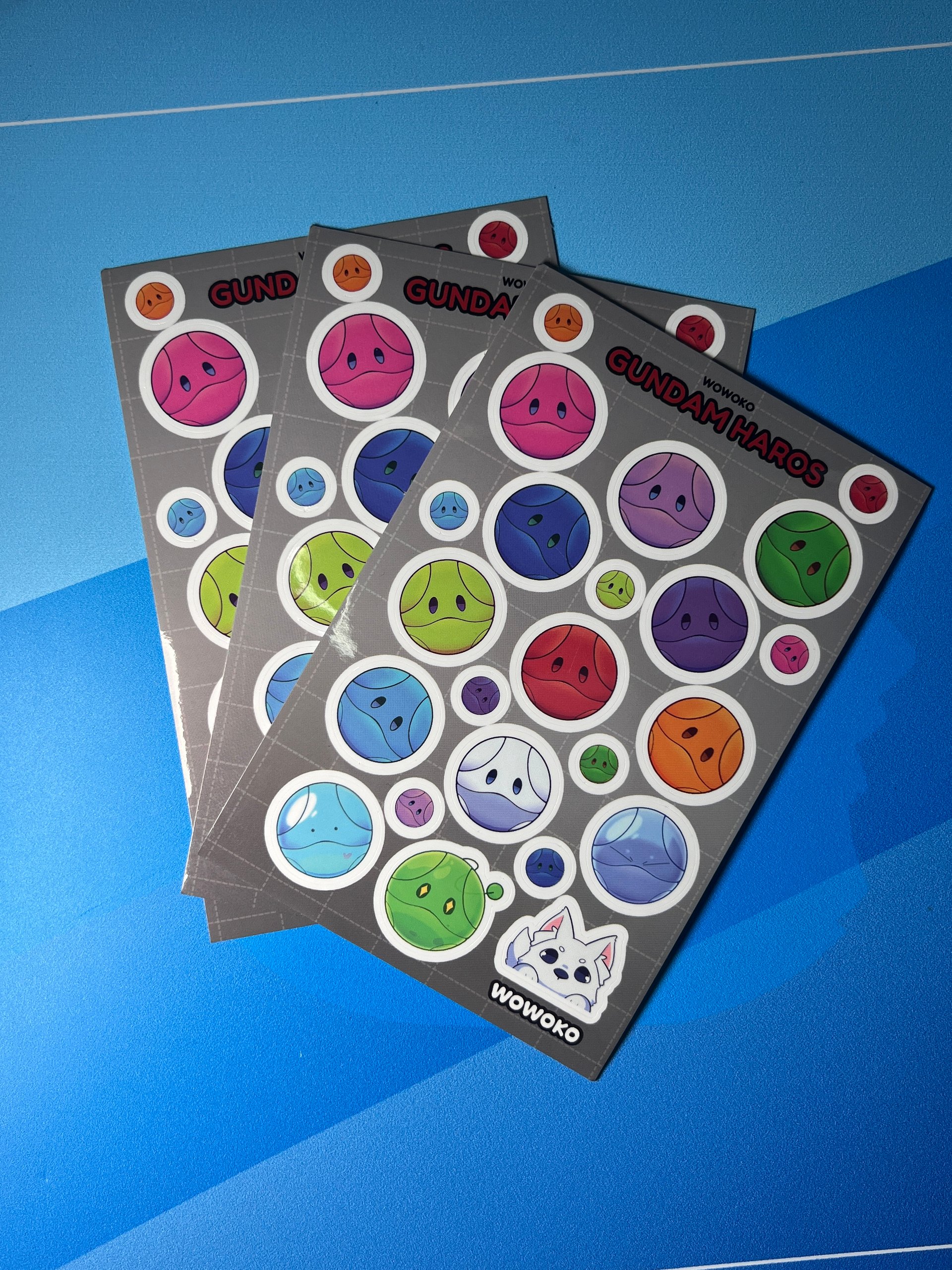WoWoKo x Potato Fighters - Gundam Haro - Sticker Sheet product image (2)