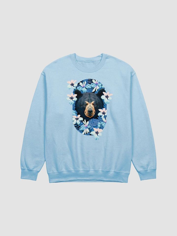 Black Bear with Flowers Crewneck Sweatshirt product image (1)