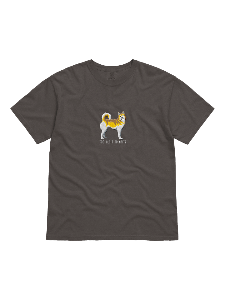 Too Legit to Spitz T-Shirt(Embroidered) of a Siberian Husky(Lemon) product image (3)