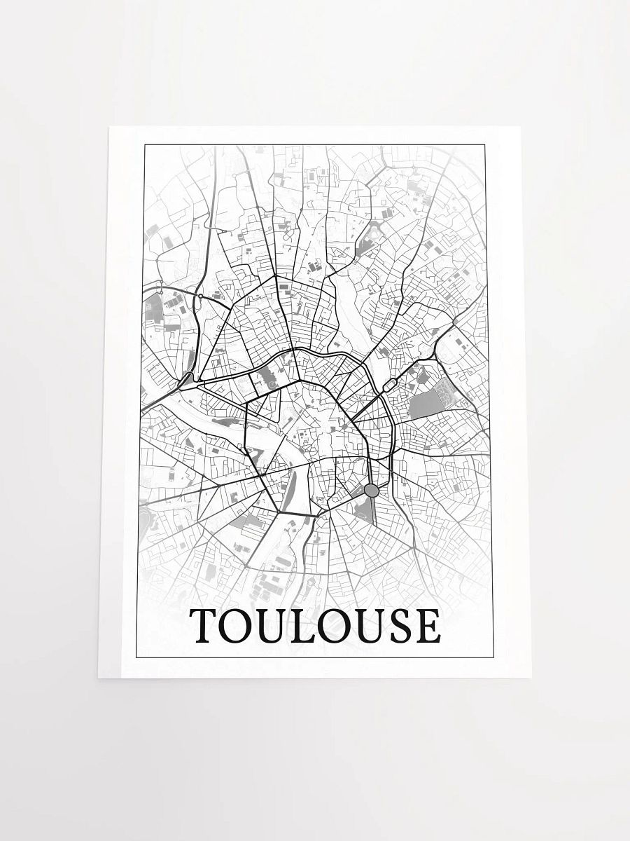 Toulouse, France, city map print product image (16)