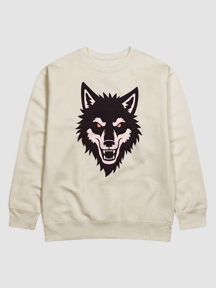 Scary Wolf Face Sweatshirt – Dark Feral Streetwear product image (4)