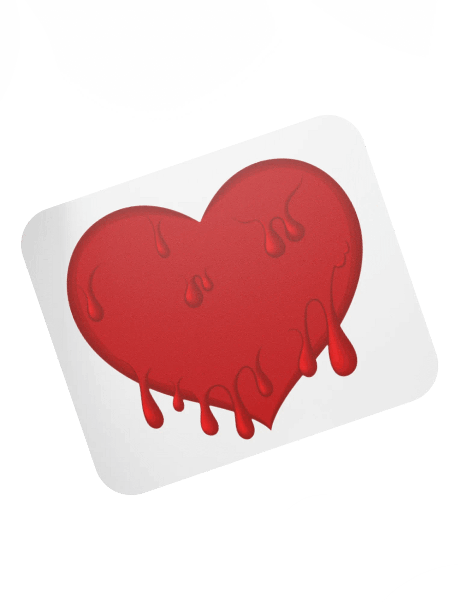 Bloody Heart Mouse Pad product image (7)