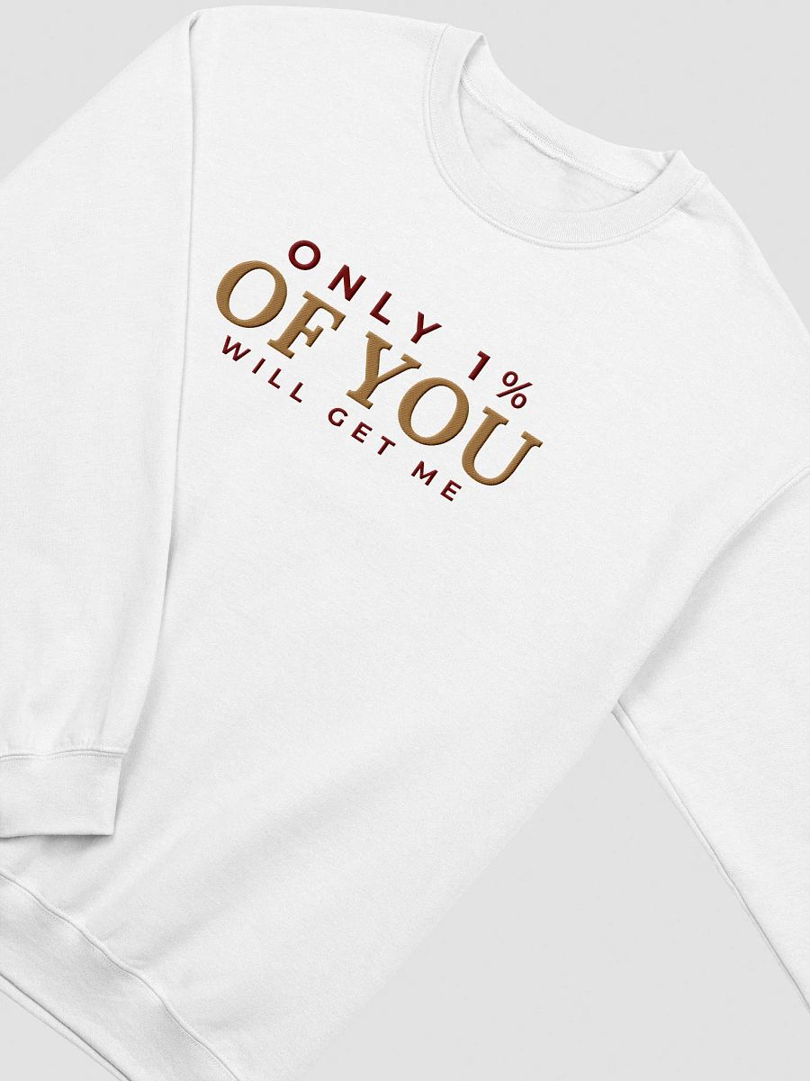 Only 1% Human Design Reflector Embroidered Sweatshirt product image (4)
