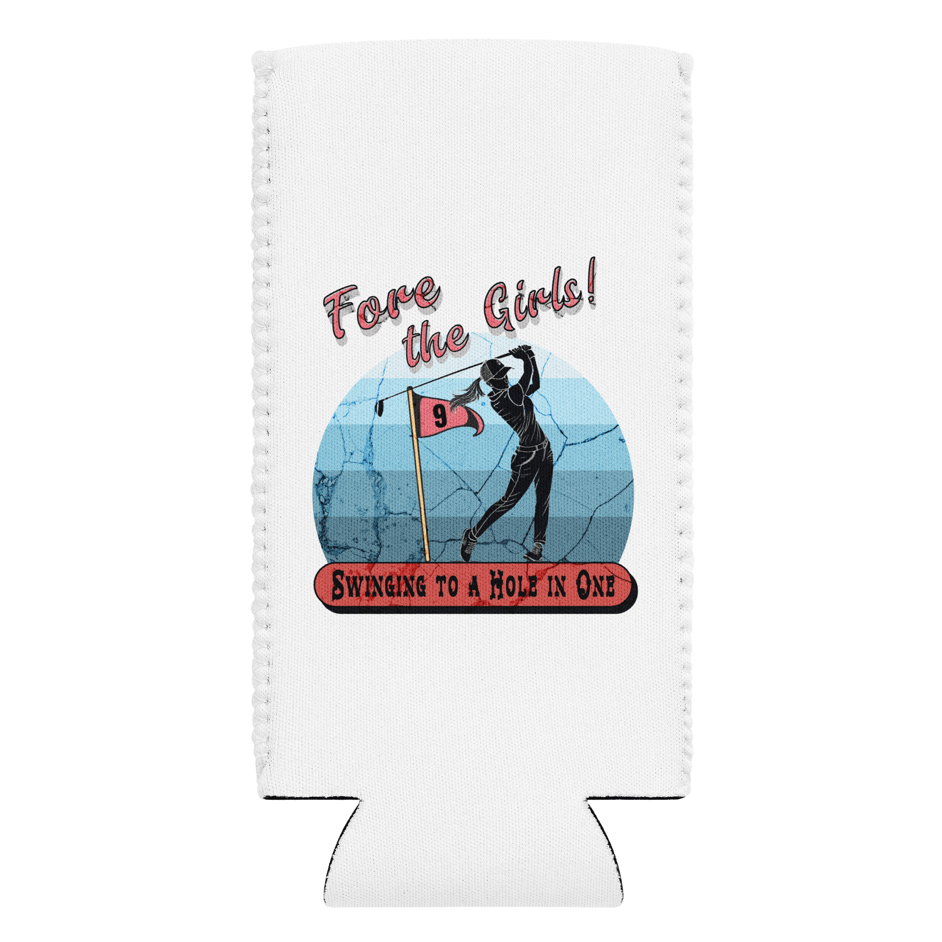 Fore The Girls Swinging To A Hole In One Golfing Can Cooler product image (1)