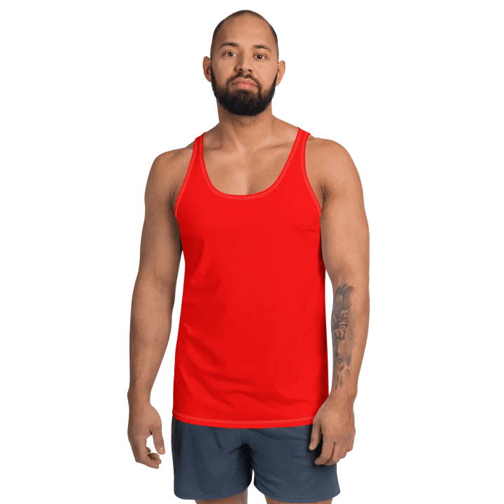 Plain Color Red Tank Top product image (1)