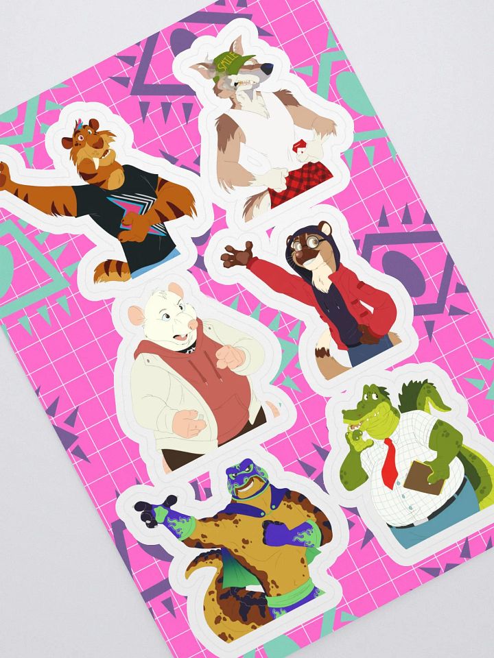 Cape Escape Main Cast Sticker Sheet product image (1)