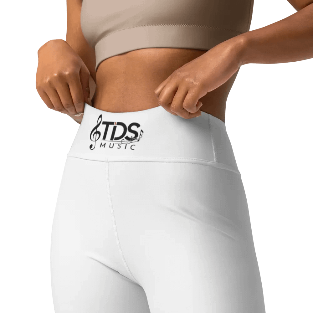 TDS Music Women's White High-Waisted Yoga Leggings product image (10)