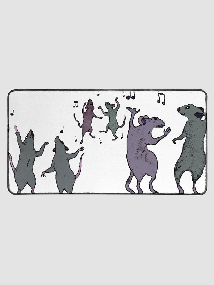 six dancing rats desk mat product image (1)