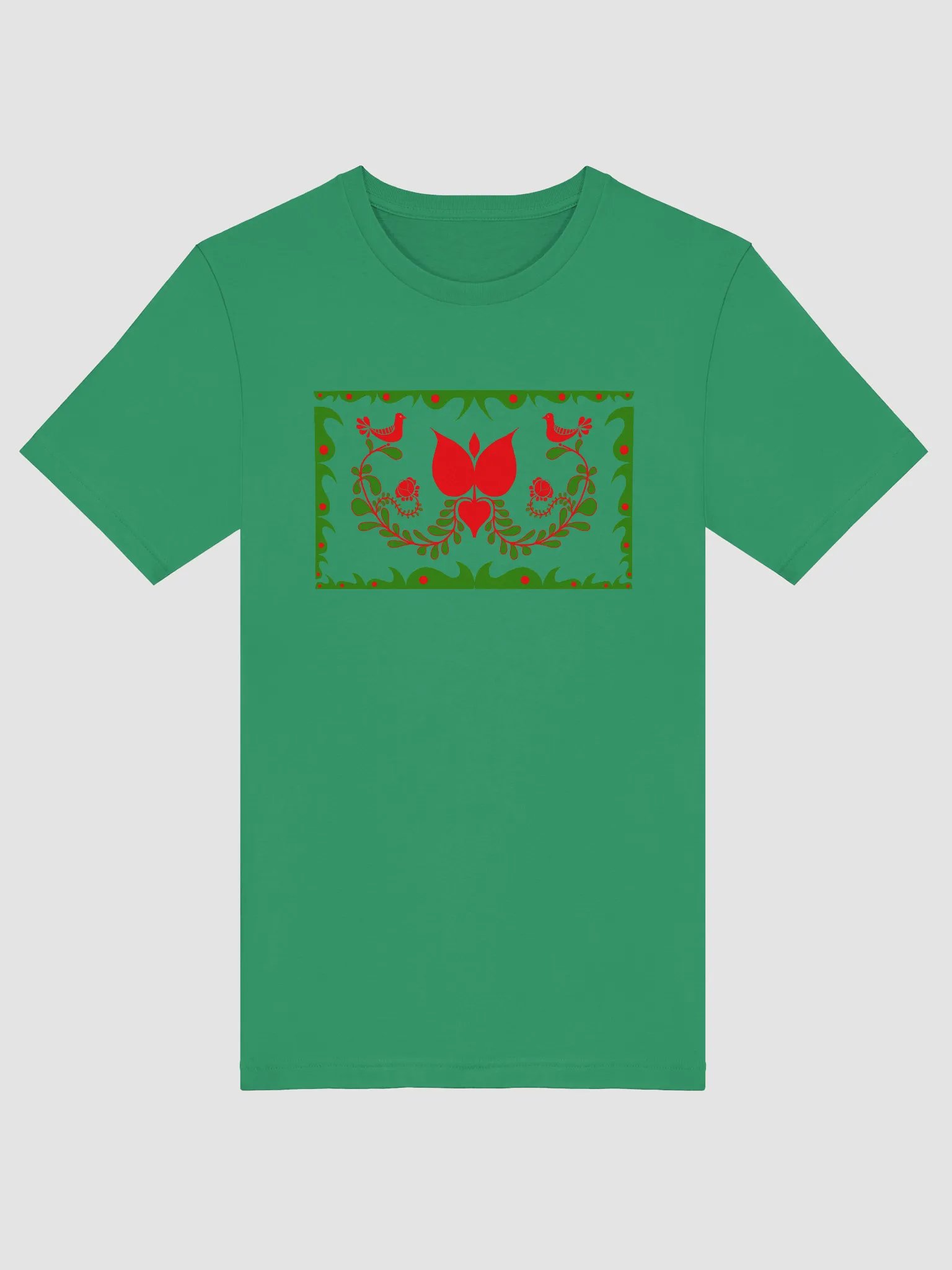 Hungarian Green Flora Decorative T-Shirt product image (1)