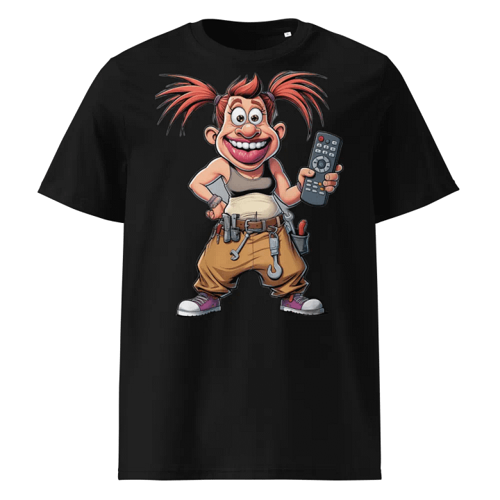 Playful Cartoon Character Organic Cotton T-Shirt product image (1)